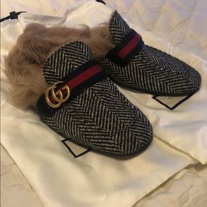 Gucci slip on mules